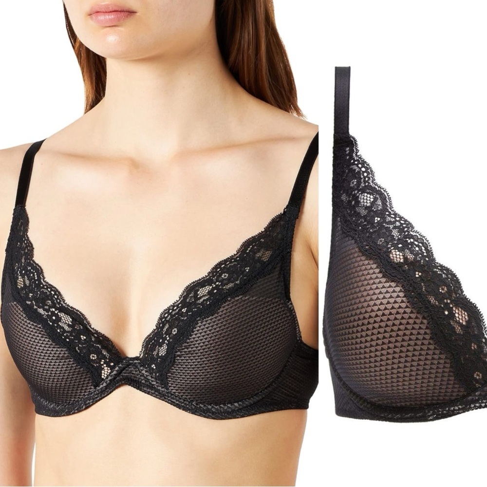 Passionata 5701 Brooklyn Lace Plunge T Shirt Bra Size 36 DDDD